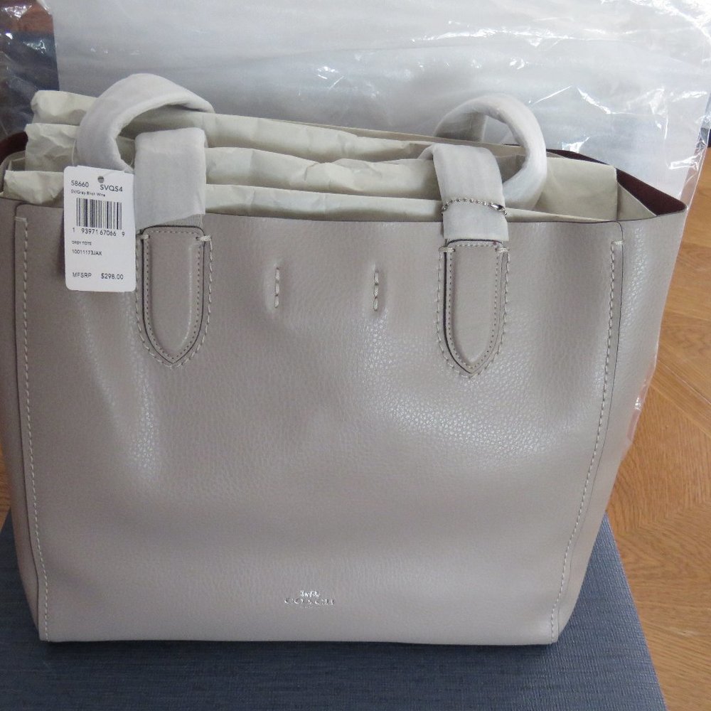 Coach Derby Tote - Gorgeous grey leather!